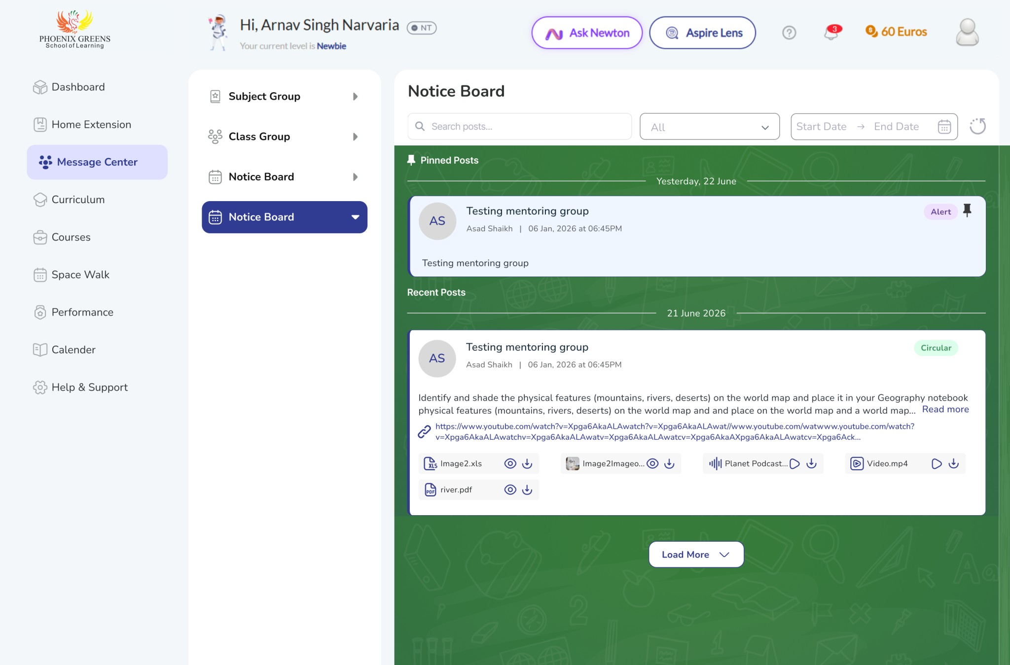 Viewing school announcements as a Student or Parent - Argus Support Hub